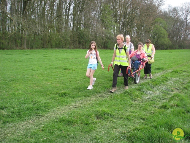 randonnée sportive avec joëlettes, Eghezée, 2014